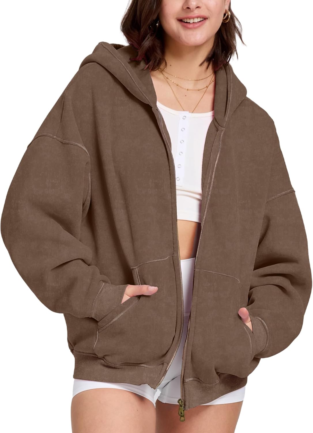 Oversized Acid Wash Hoodie for Unisex Comfort and Style