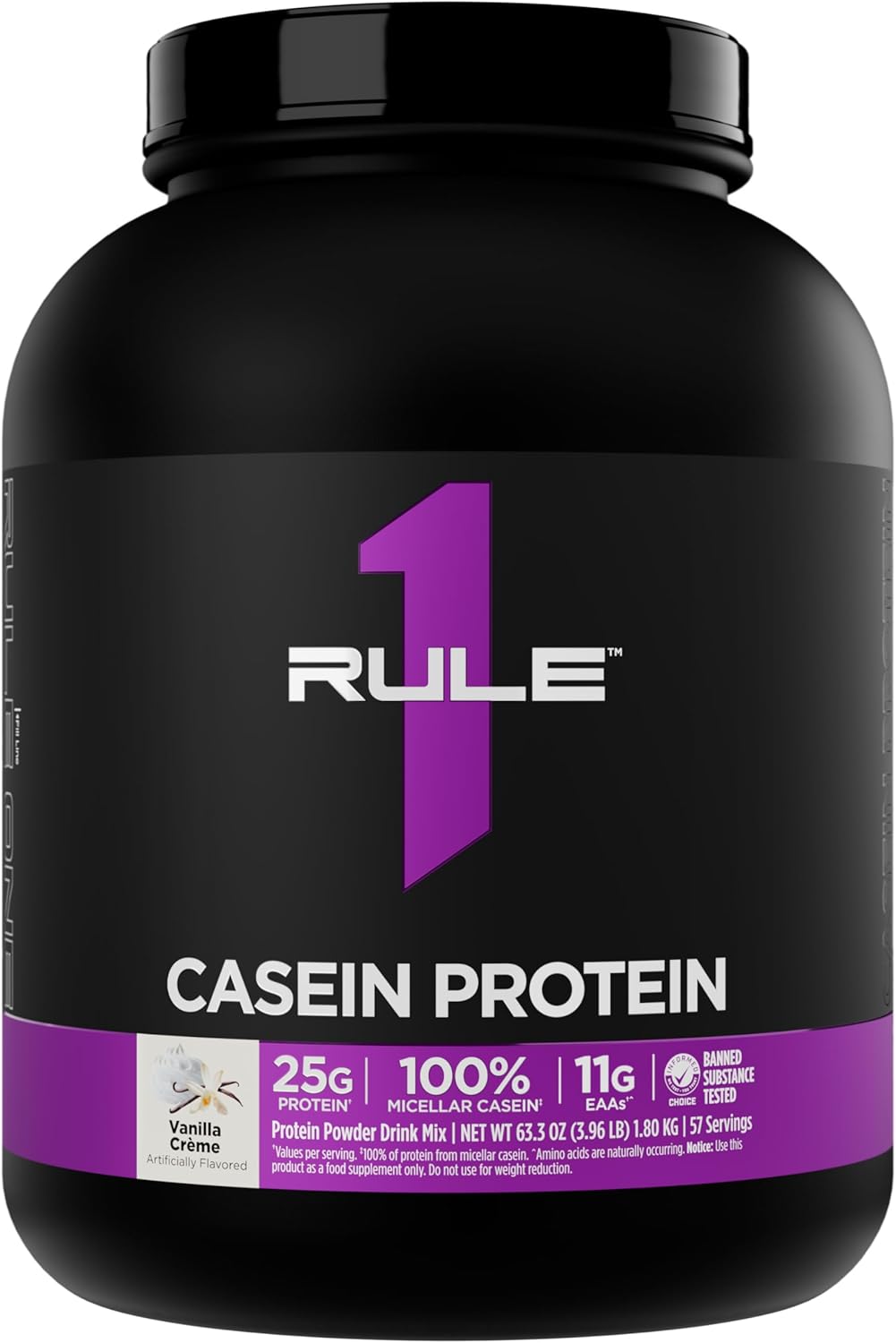Rule 1 Casein Protein for Overnight Recovery and Sustained Energy
