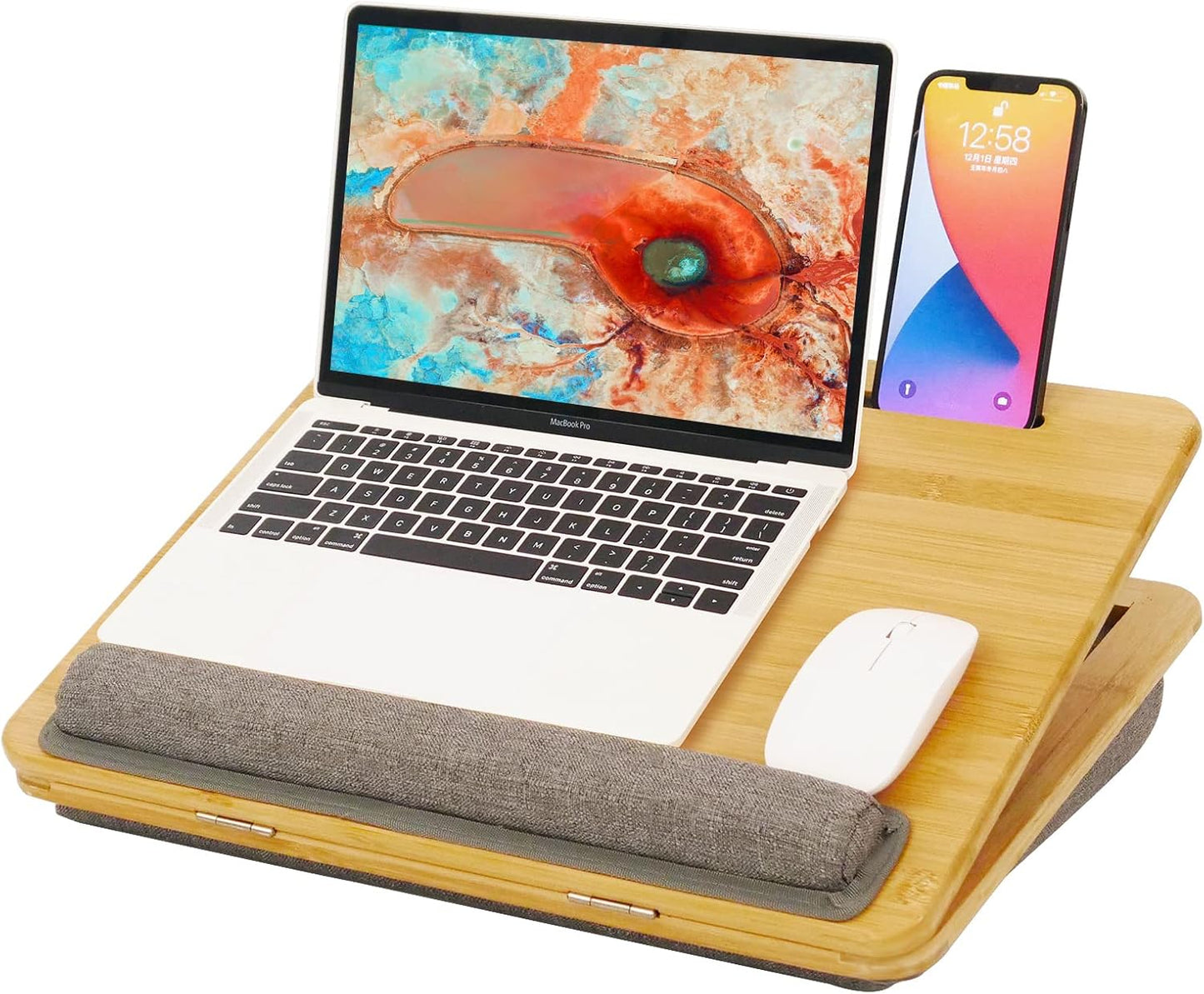 Multi-Angle Adjustable Lap Desk for Comfort and Convenience