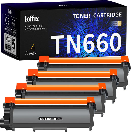 TN-660 Toner Cartridges Black Compatible for Brother Printers