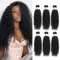 Kinky Curly Bundles Human Hair Curly Weave - Natural Black Curly Set