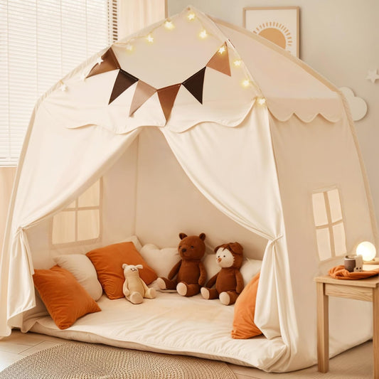Portable Kids Teepee with Star Lights: Indoor/Outdoor Fun!