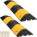 Rengue 39.3 Rubber Speed Bump Pack of 2 for Heavy Duty Use