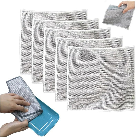 2024 Multipurpose Wire Dishwashing Rags - PUSKIU