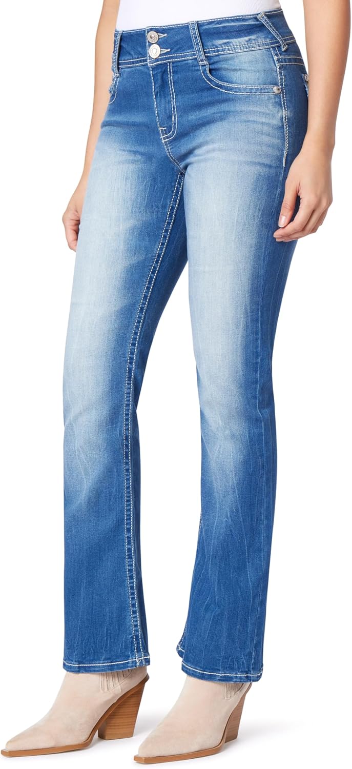WallFlower Women's Luscious Curvy Bootcut Mid-Rise Jeans Review