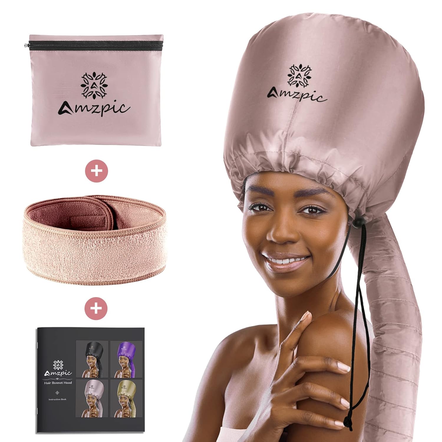 Speed-Dry Your Hair with Ease - Pink XL Bonnet