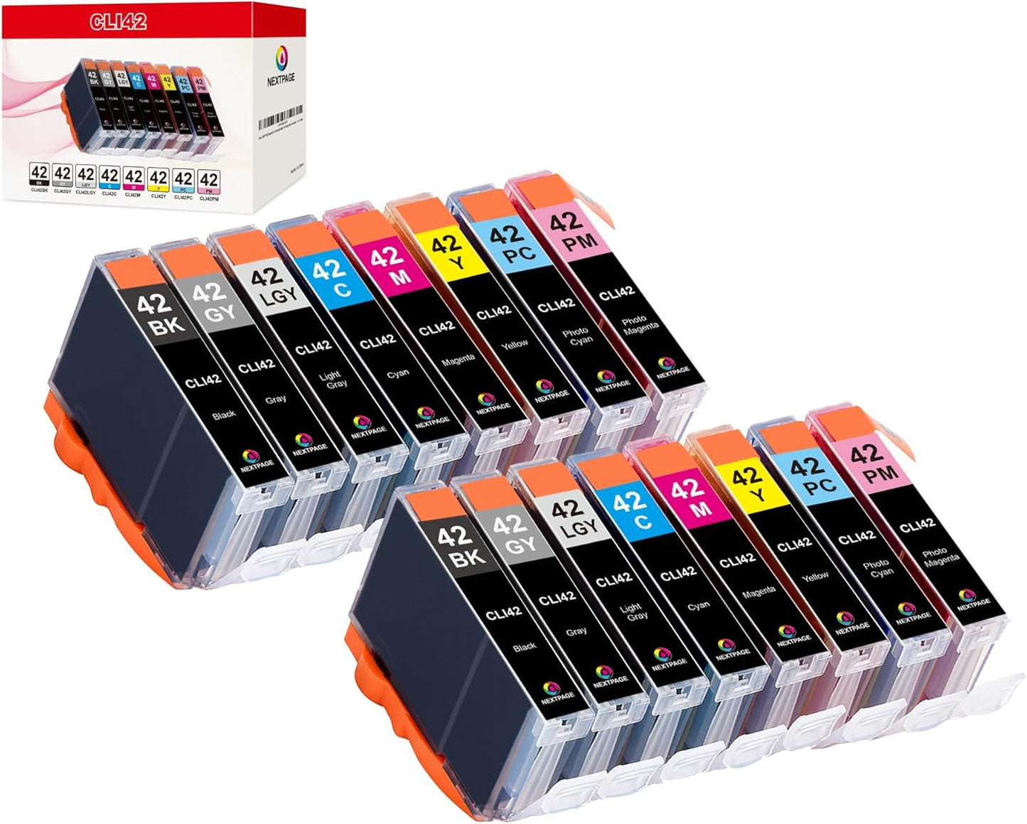 NEXTPAGE CLI 42 Ink Cartridges for Canon Pro-100 Printers