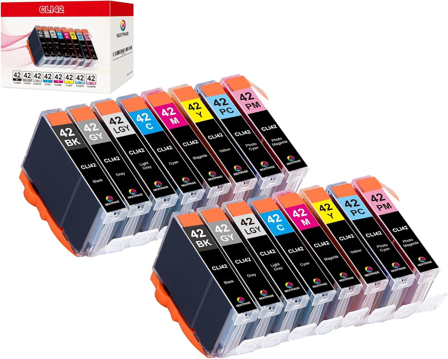 NEXTPAGE CLI 42 Ink Cartridges for Canon Pro-100 Printers
