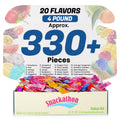 Fruit Chew 20 Flavors Bulk 330+ Pieces 4 Pound - Variety Pack
