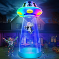 3 Colors Changing Light 10 ft Tall Halloween Inflatable UFO Cow