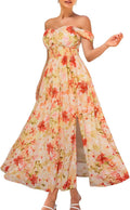 GRACE KARIN Women's Floral Print Maxi Dress for Summer Elegance