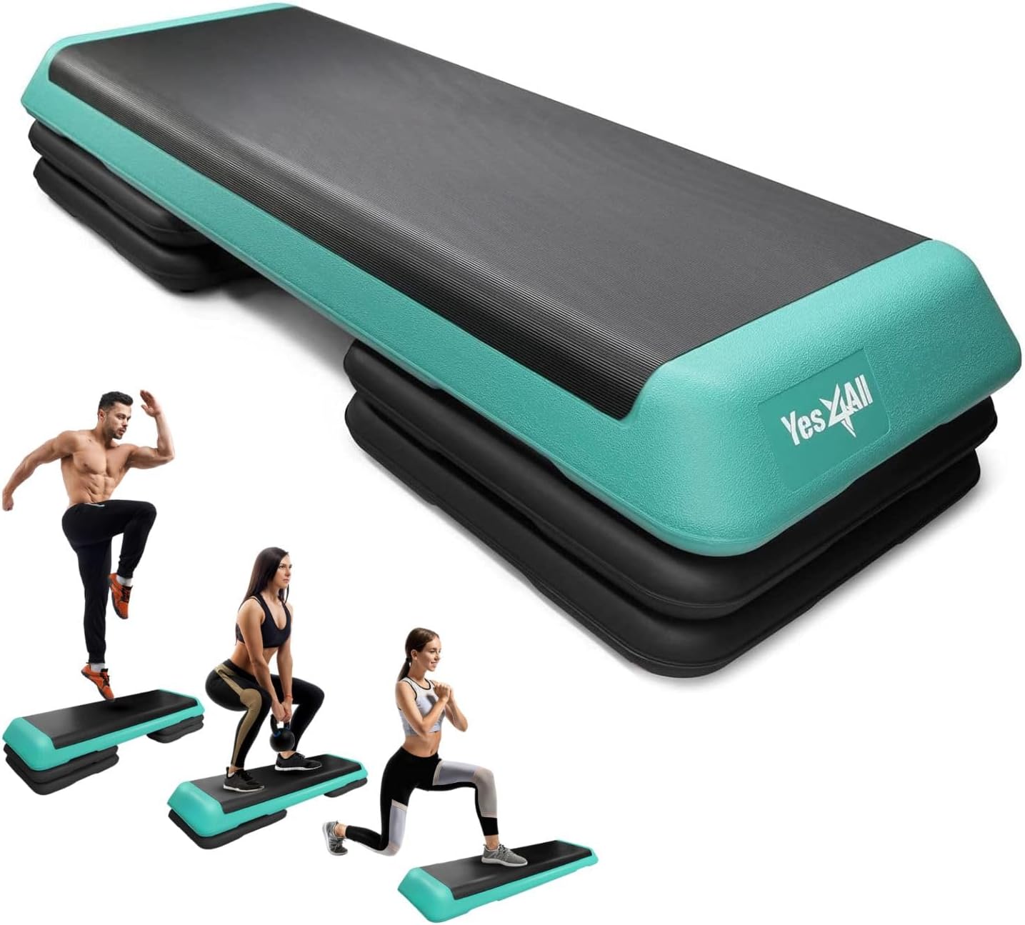 Yes4All Adjustable Workout Aerobic Step Platform for All Levels
