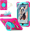 Case for iPad 9th/8th/7th Generation Cute 3D Panda Warrior - Rugged