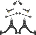 TRQ Front Steering & Suspension Kit Ball Joint Control Arm with Ball
