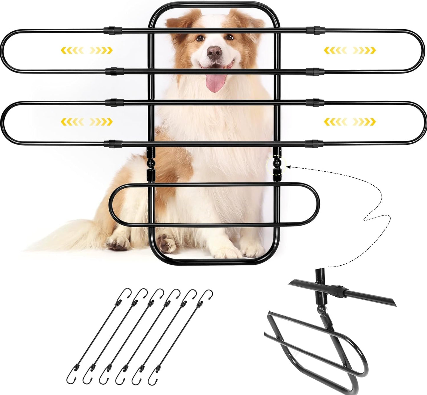 Universal Fit Dog Barrier for SUV, Sedan, Truck - Adjustable Design