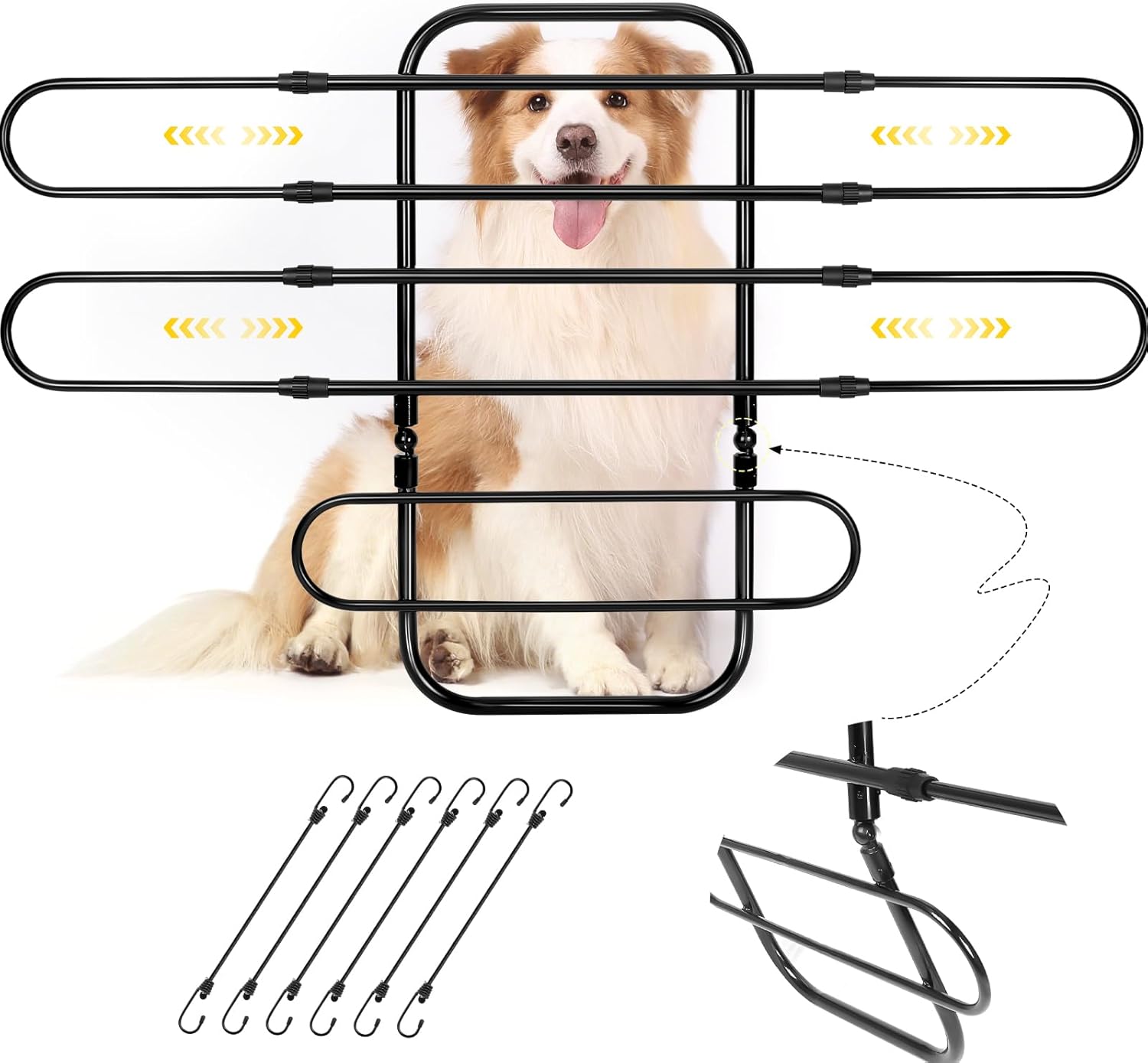 Universal Fit Dog Barrier for SUV, Sedan, Truck - Adjustable Design