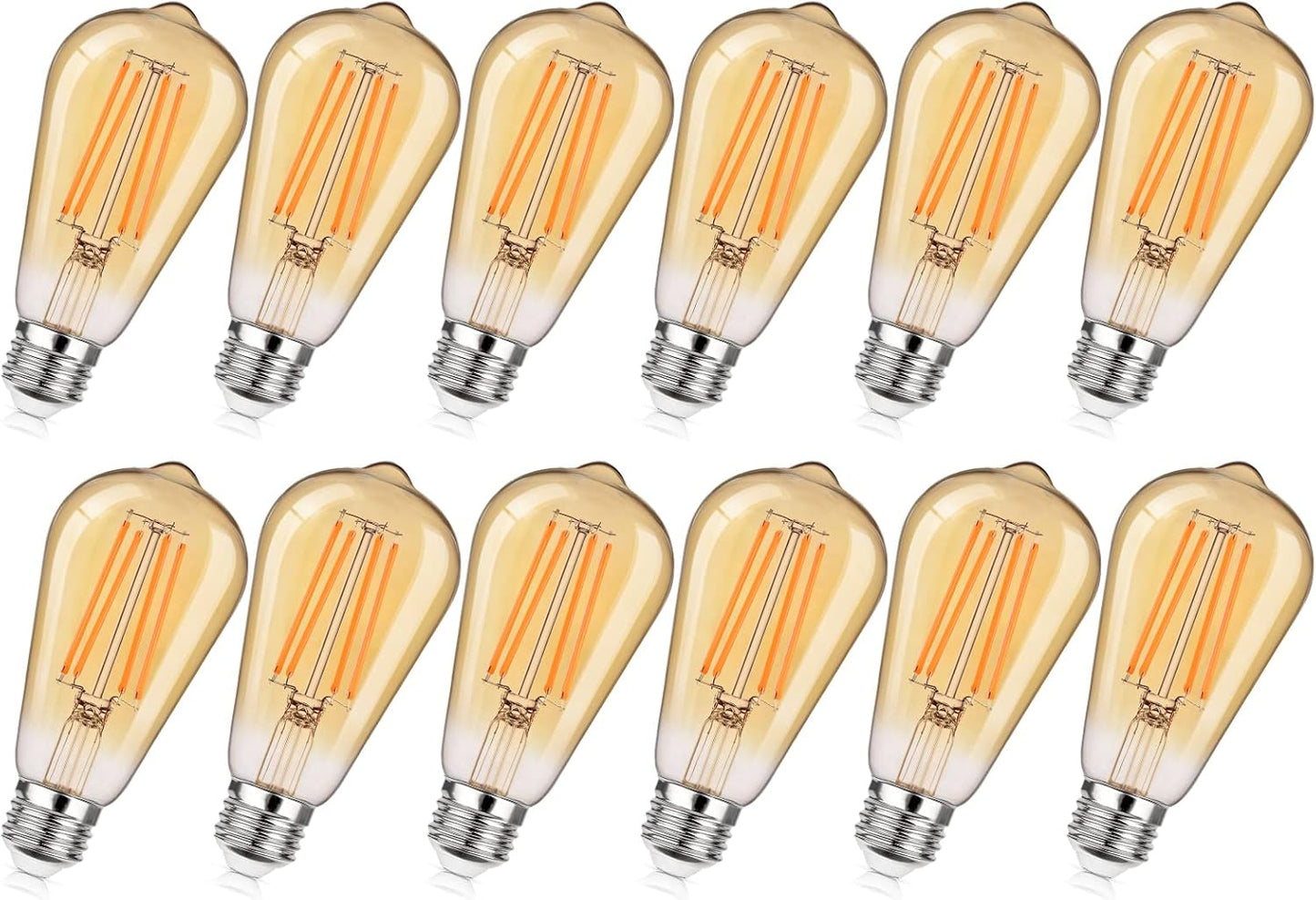 Dimmable Vintage LED Edison Bulbs for Warm Ambient Lighting