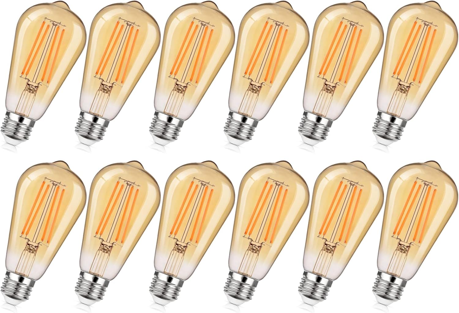 Dimmable Vintage LED Edison Bulbs for Warm Ambient Lighting