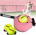 Hikeen Solo Tennis Trainer with Metal Base and 3 Elastic Balls