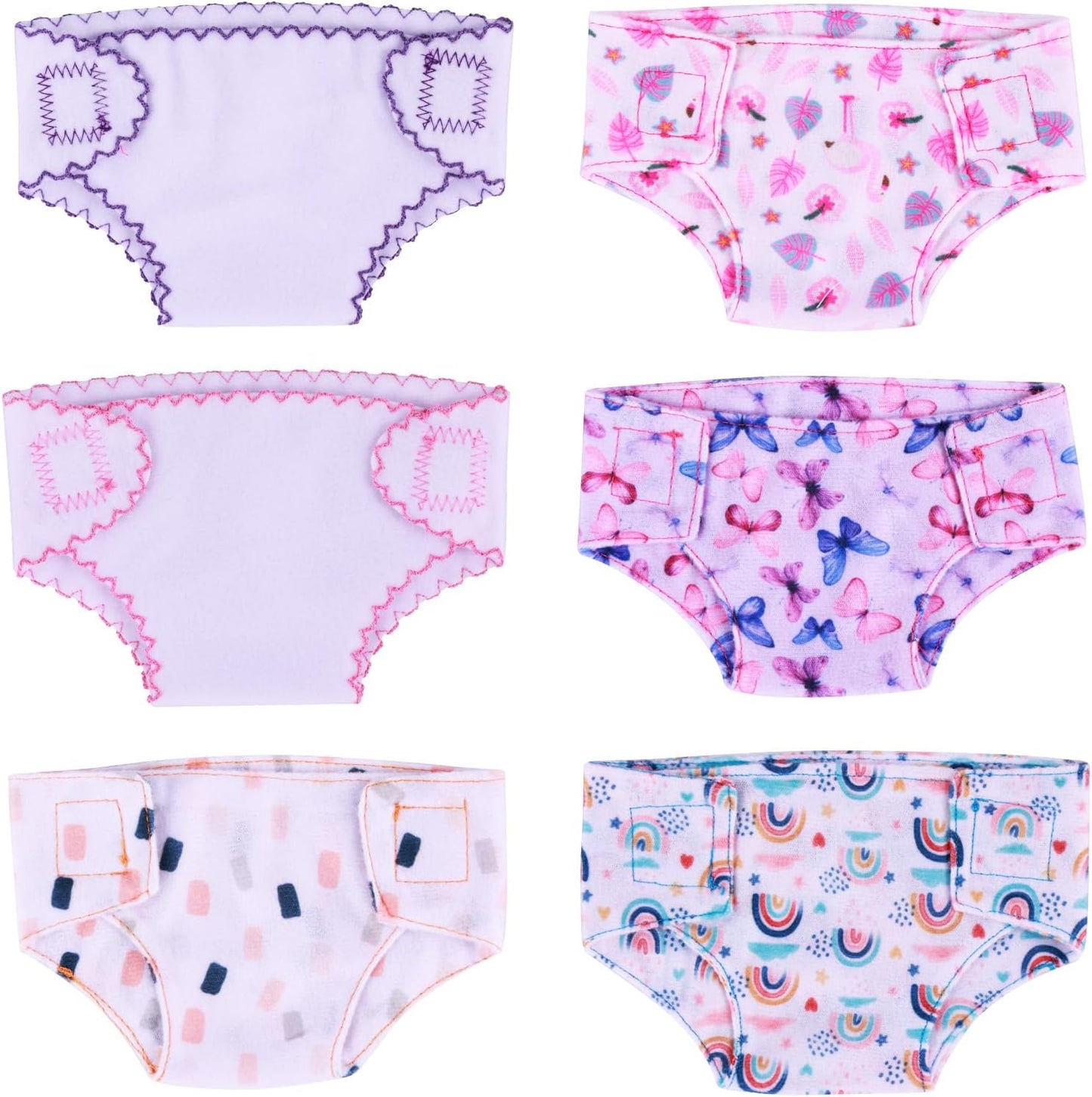 Reusable BABESIDE Baby Doll Diapers - Pretend Play Essential
