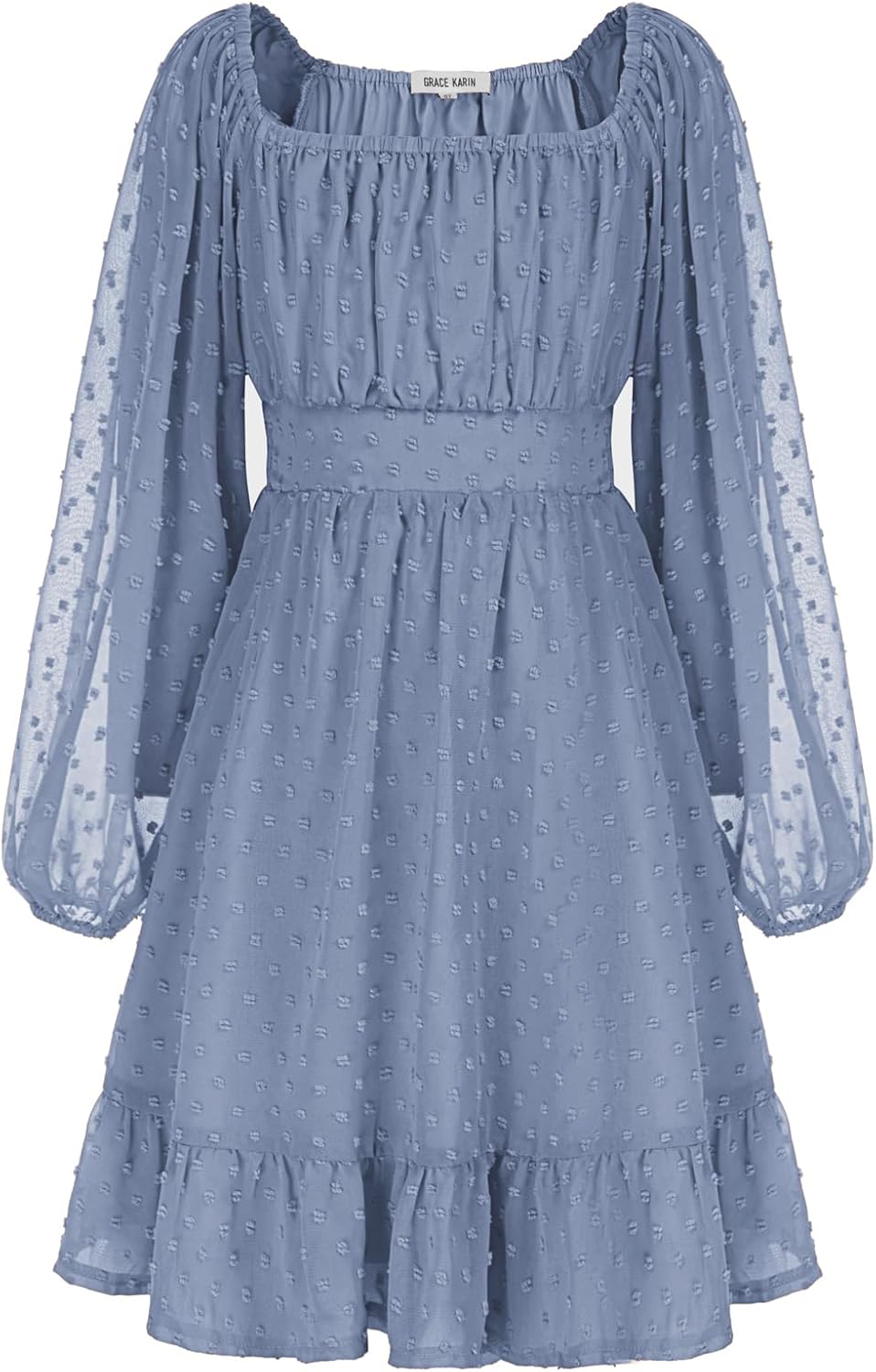 GRACE KARIN Girls Ruffle Tiered Dress for Stylish Occasions