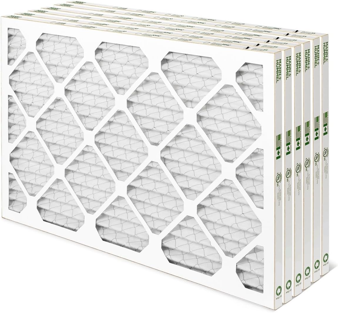 Mann+Hummel 12x24x1 MERV 8 Pleated HVAC Filters for Cleaner Air