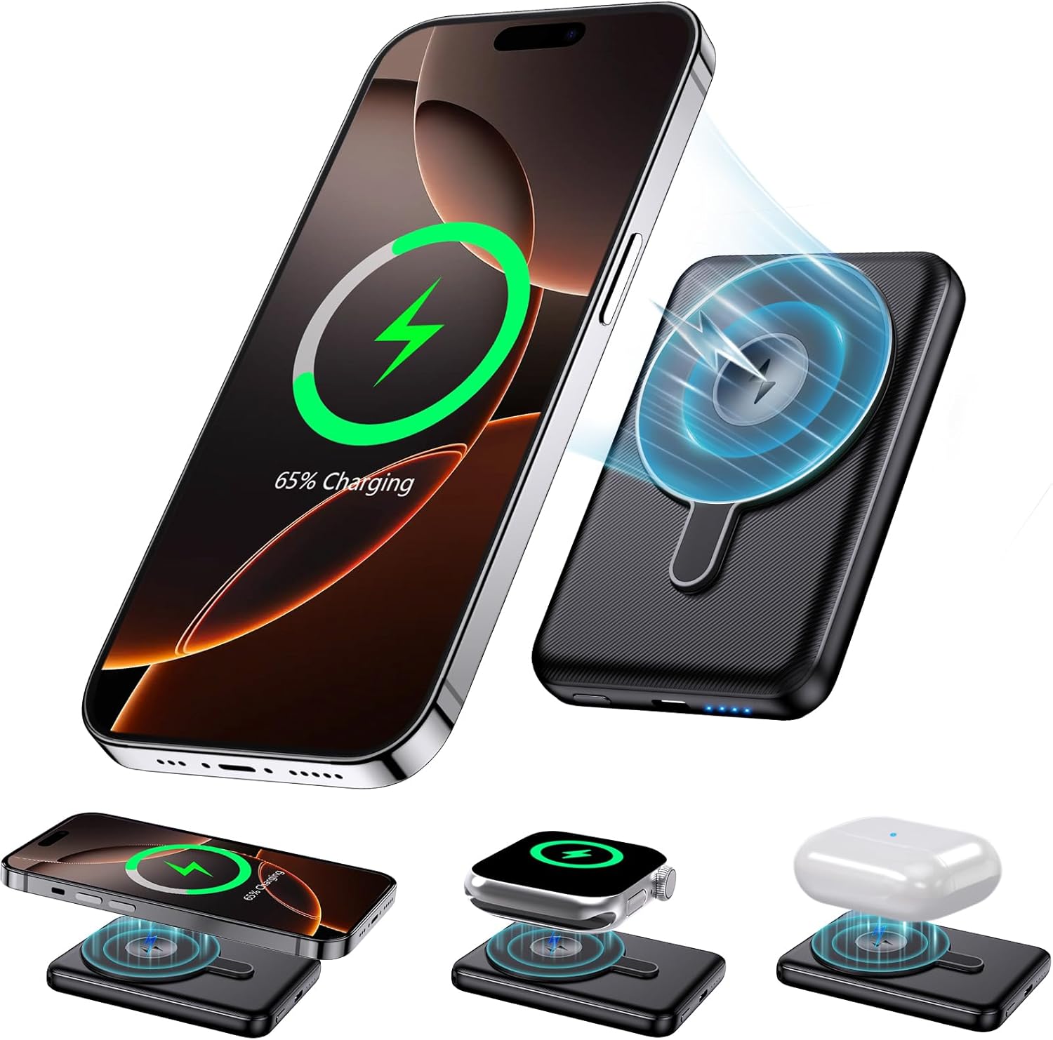 5000mAh Magnetic Fast Charger for Apple Devices
