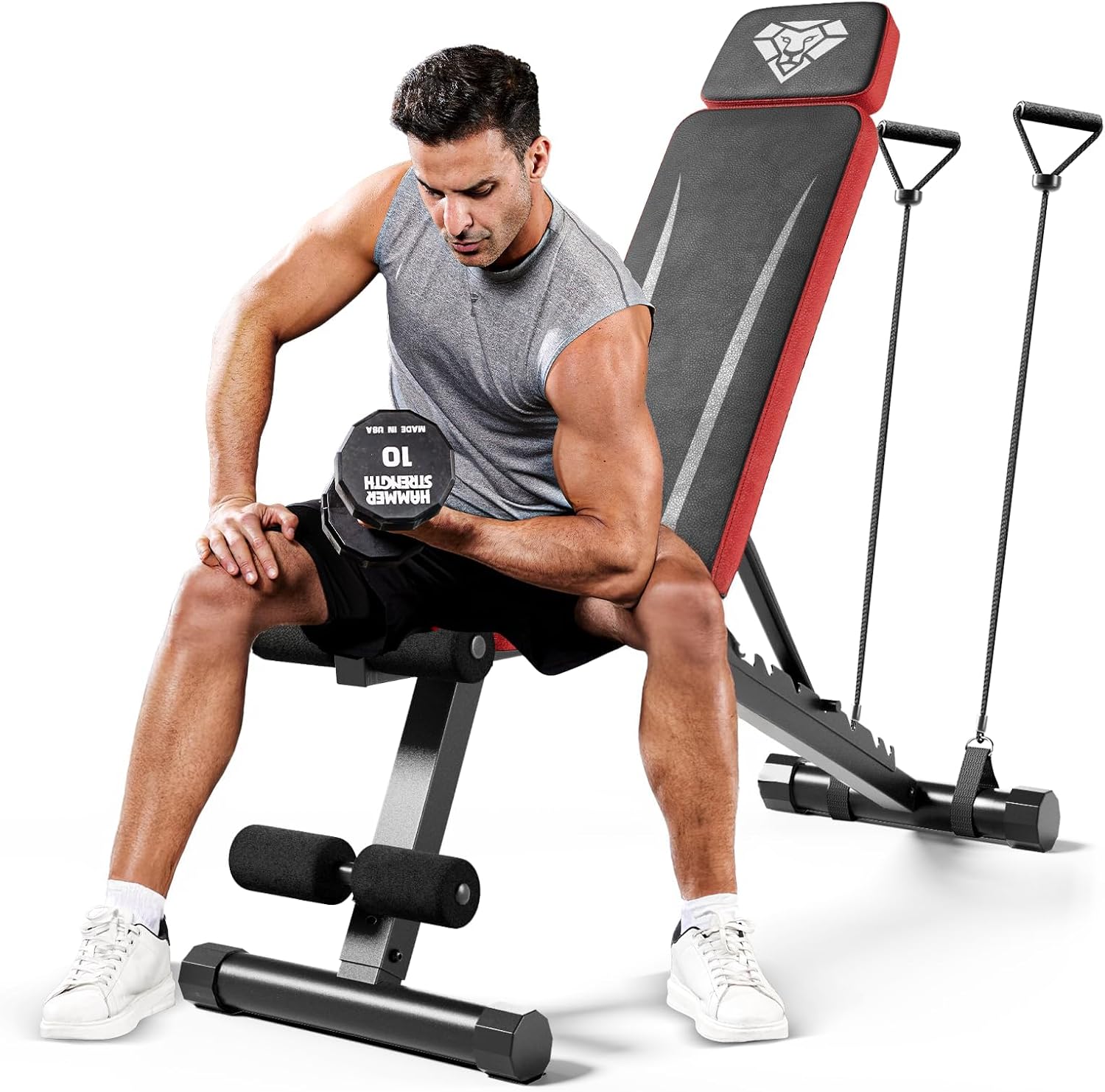 Adjustable Weight Bench for Full Body Workout and Home Gym