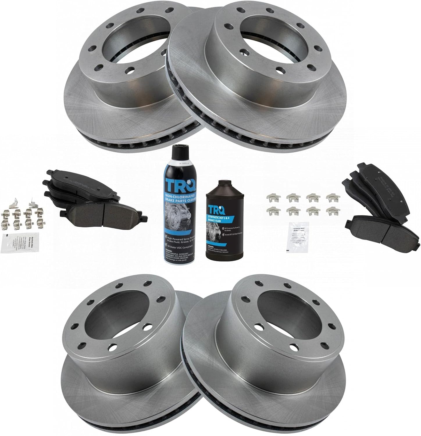 TRQ Brake Pad & Rotor Kit for 2005-2007 Ford F-250 Super Duty