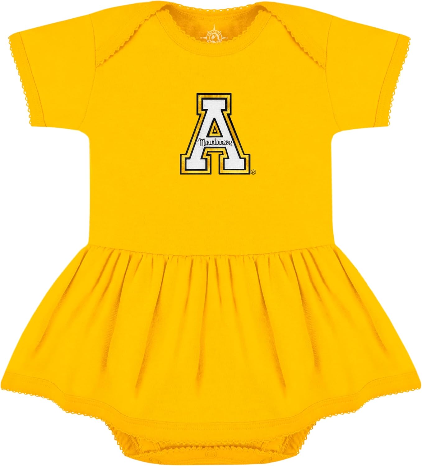 Creative Knitwear College Baby Picot Bodysuit Dress for Girls