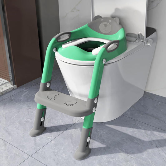 Potty Training Seat with Step Stool Ladder for Kids Comfort