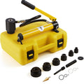 VEVOR 10 Ton Hydraulic Knockout Punch Kit 1/2ft to 2ft - Heavy-Duty