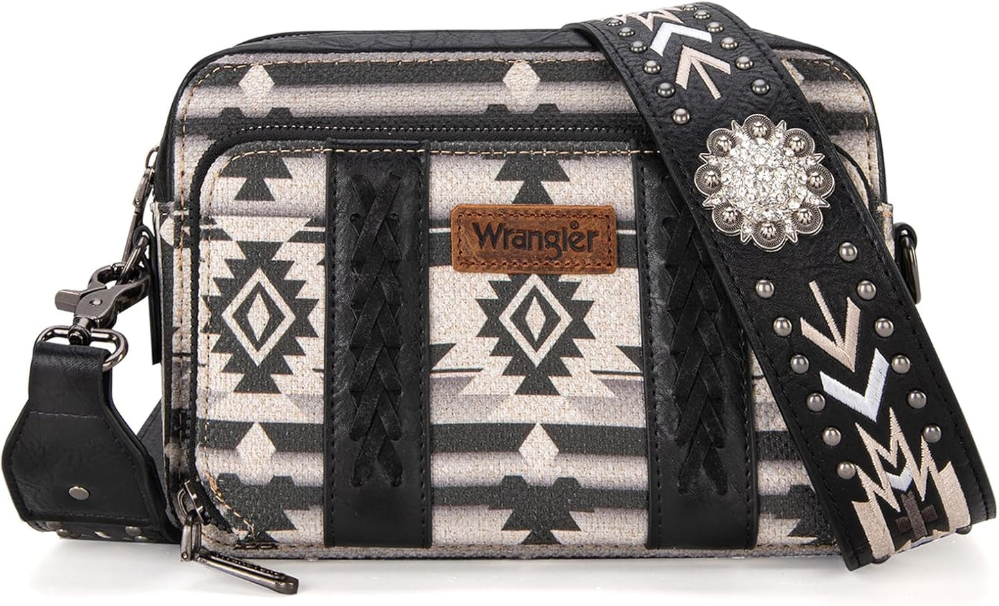 Wrangler Crossbody Bag for Women Boho Aztec Style Purse