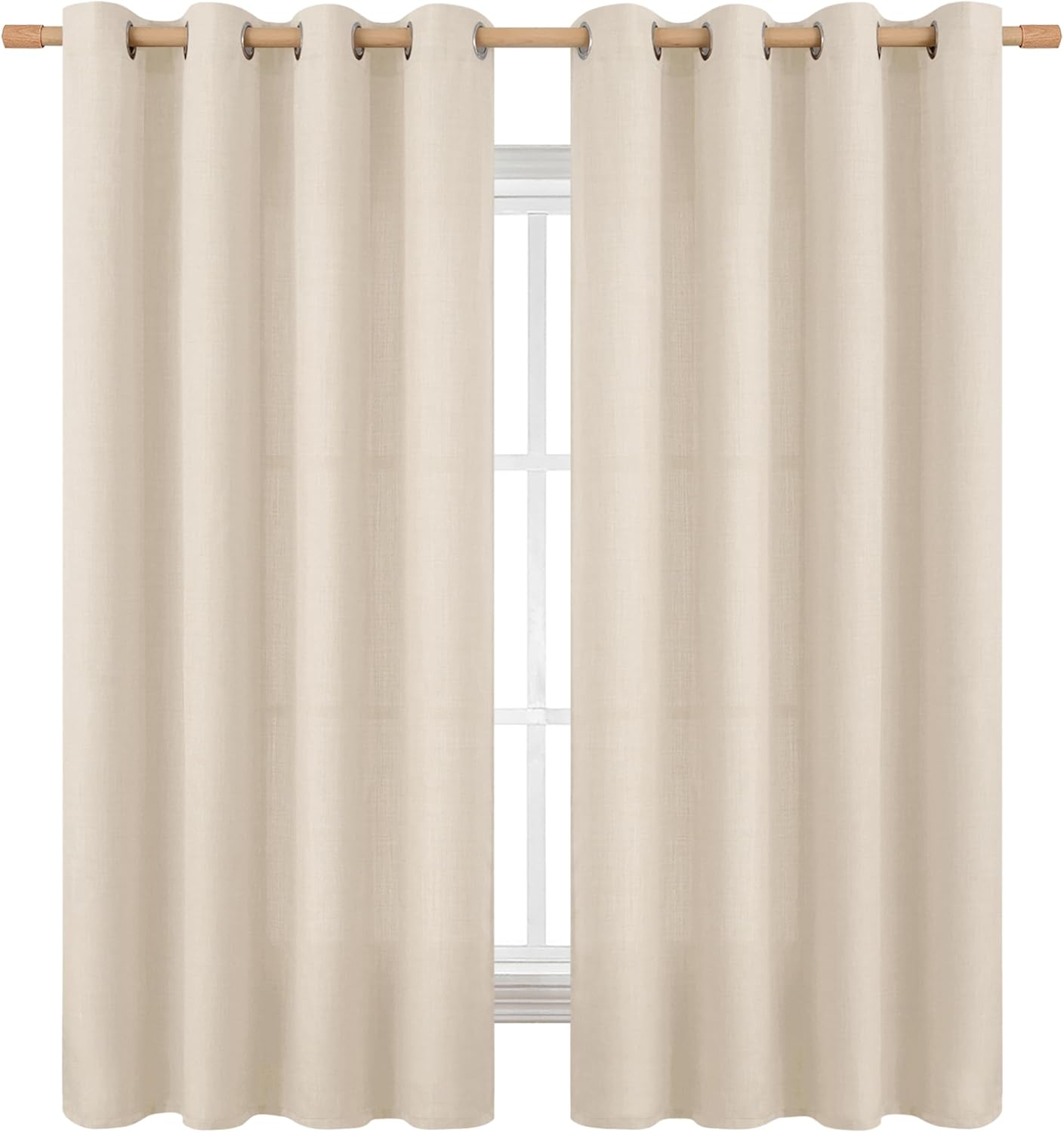 BGment Curtains 63 Inch Length for Bedroom and Living Room