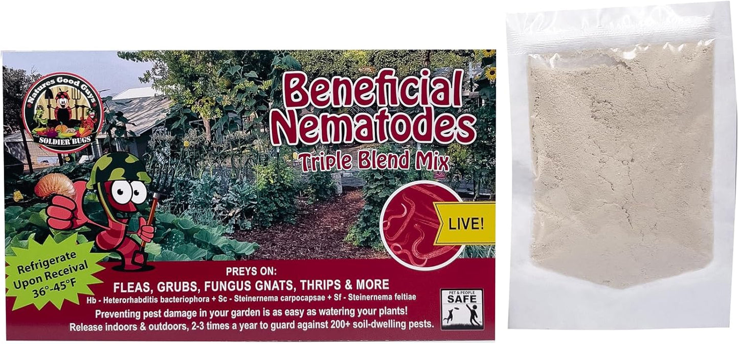Beneficial Nematodes Triple Blend Pack for Effective Pest Control