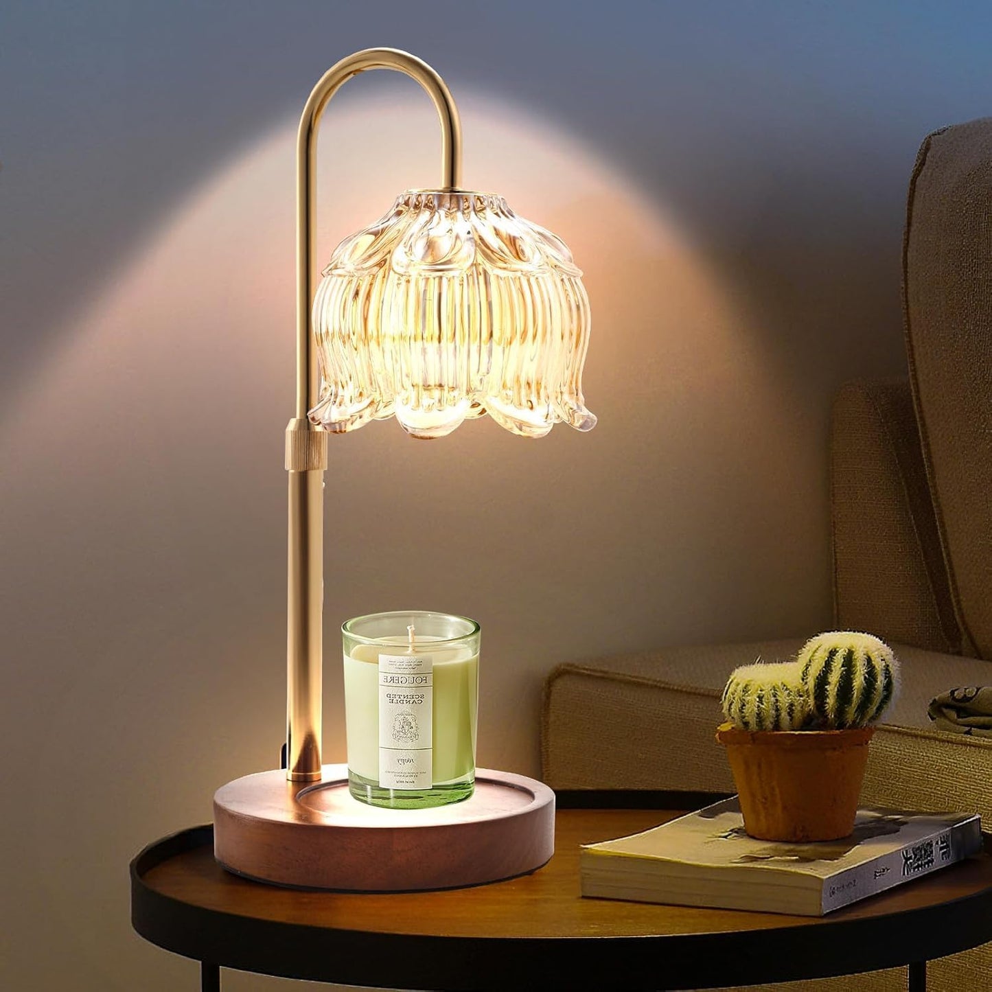 GEEZO Electric Candle Warmer - Timer & Dimmer