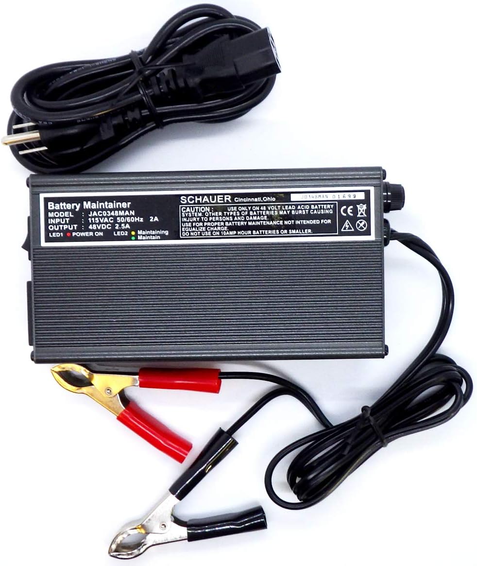 Schauer 48V Golf Cart Battery Maintainer - Fast Charge Rate