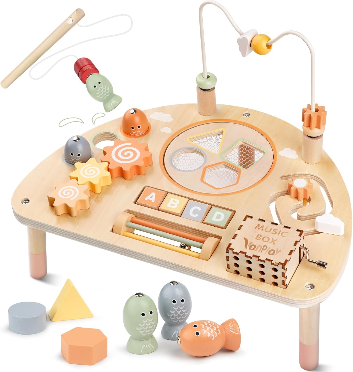 Activity Table for 1 Year Old - 8 in 1 Montessori Fun