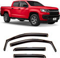 Voron Glass In-Channel Rain Guards for Chevy Colorado/GMC Canyon