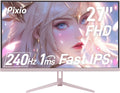 Pixio 27 240Hz Gaming Monitor in Wave Pink