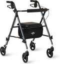 Medline Superlight Folding Aluminum Rollator Walker - Lightweight