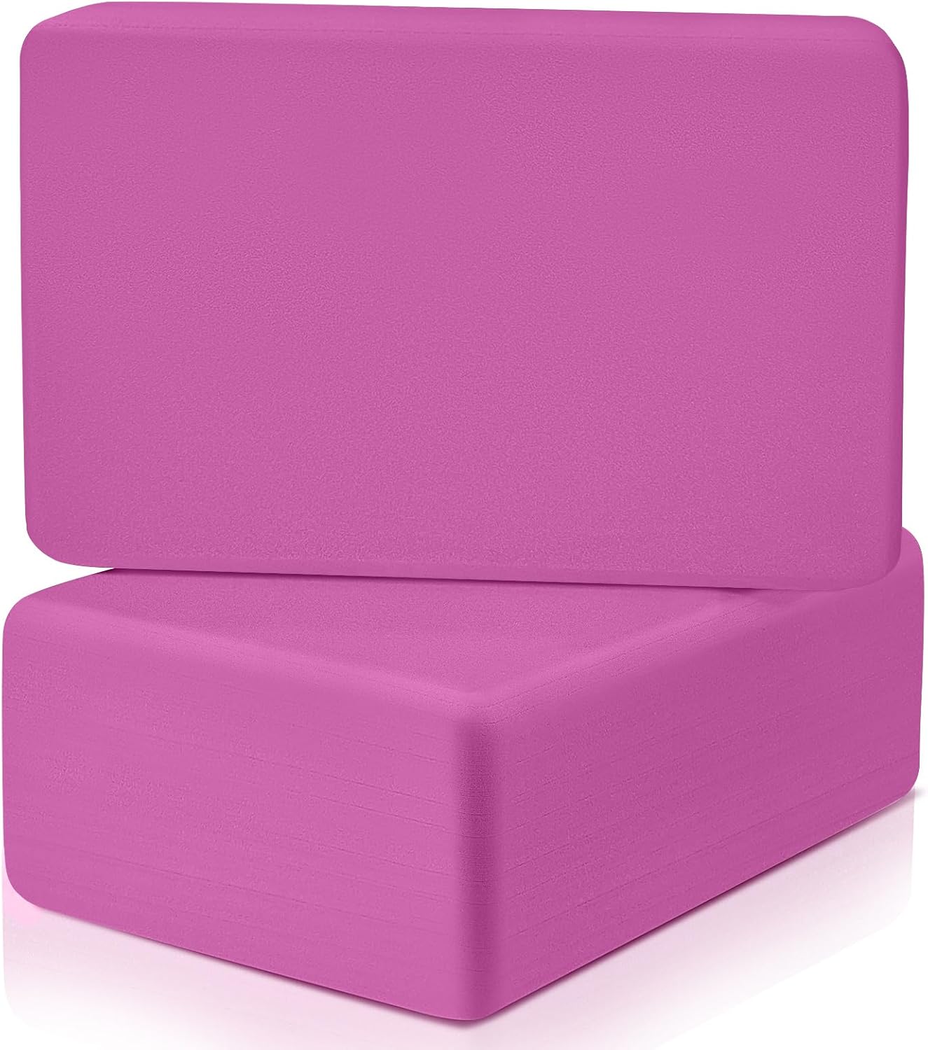 Non-Slip EVA Yoga Blocks x2 - Supportive & Soft