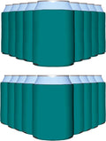 PartyPrints Teal 100 Pack Can Cooler Sleeves - Bulk Insulated Foam