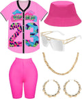 80s 90s Outfit for Women Unisex Hip Hop Costume (Style DPX3)