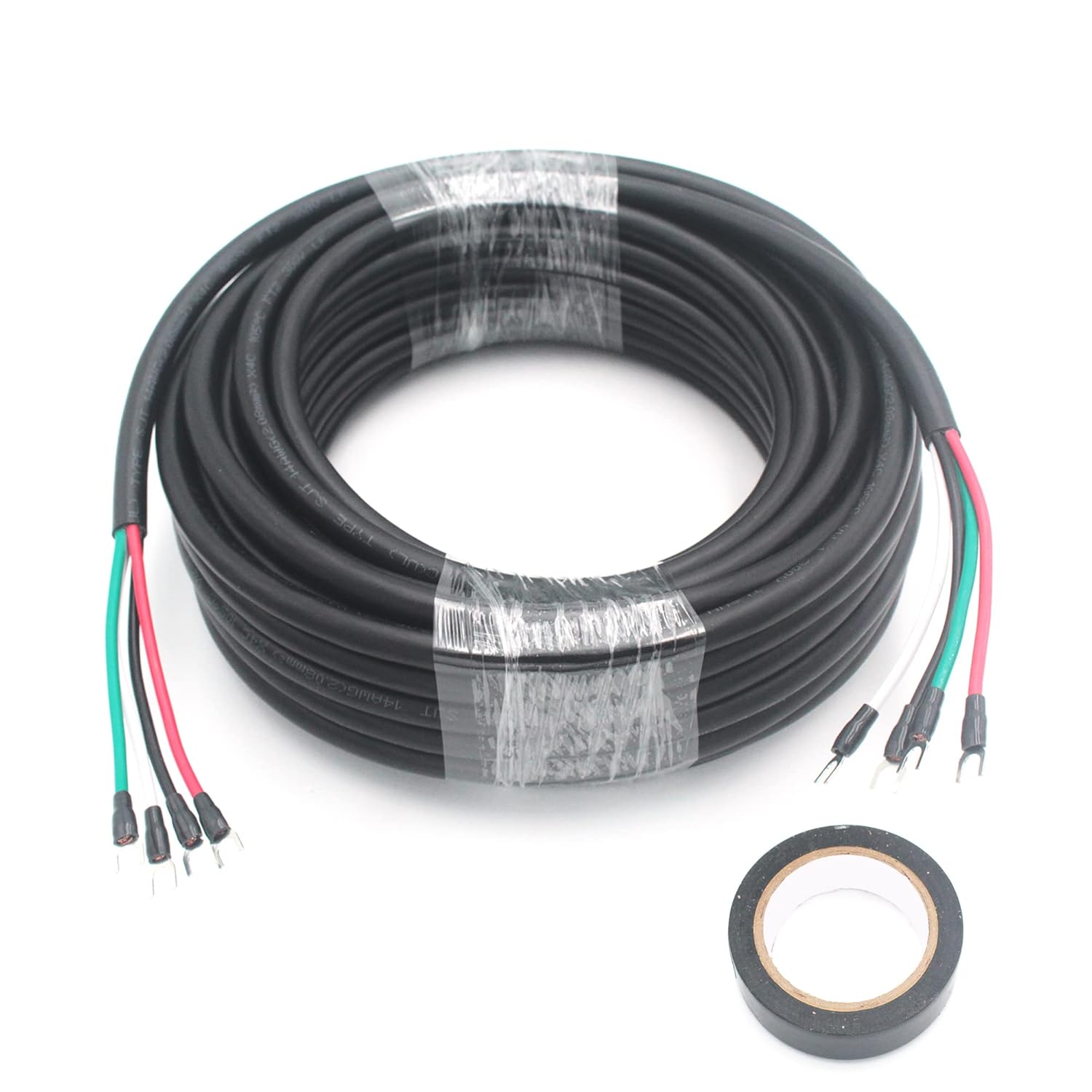 HANSUM 100ft Electrical Wires 16/4 AWG Conductor for AC