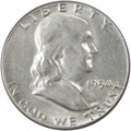 1954 Franklin Half Dollar AU 90% Silver Coin Profile