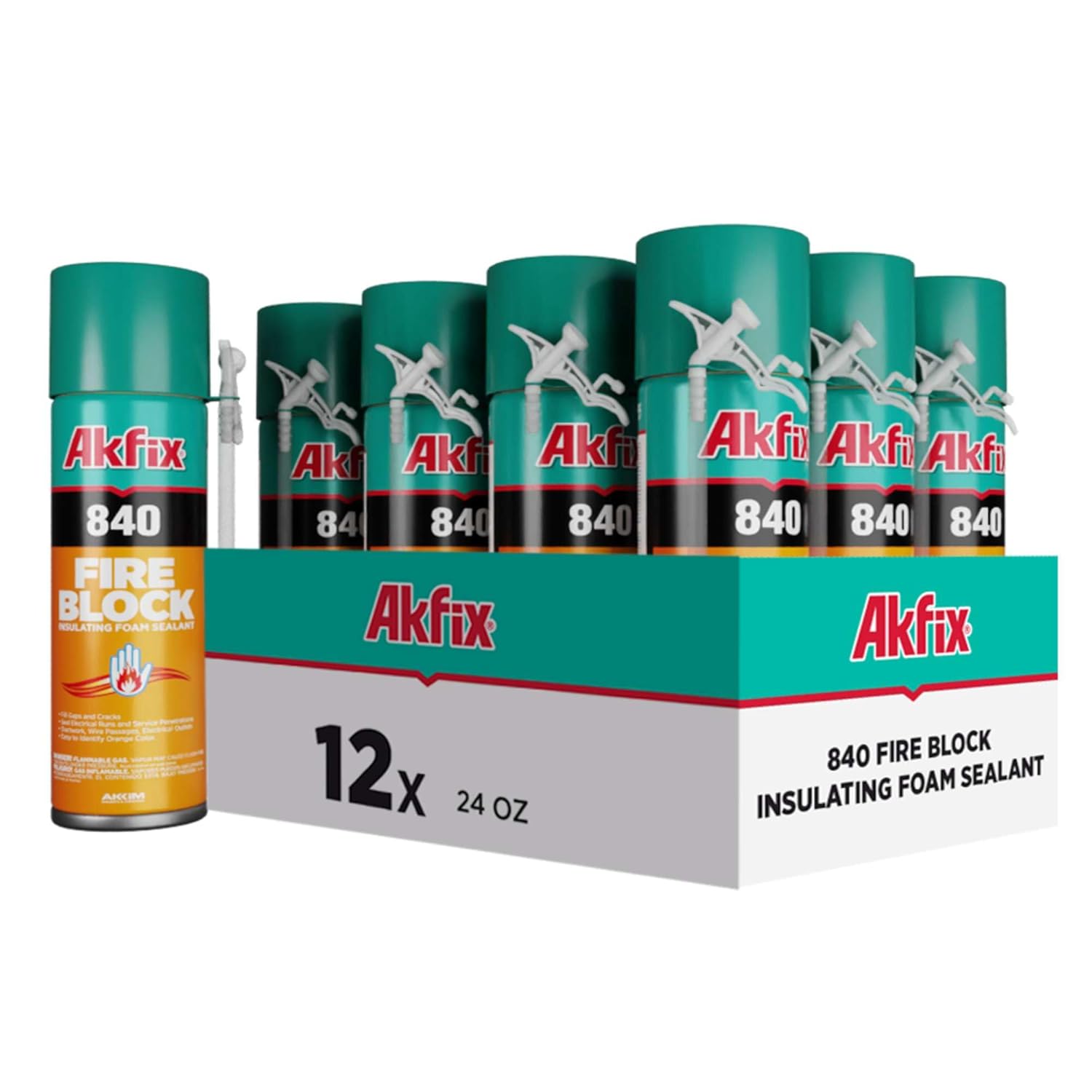 Akfix 840 Fire Block Spray Foam for Insulation and Sealing