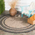 SAFAVIEH Courtyard 7ft 10in Round Outdoor Rug - Weather & Washable