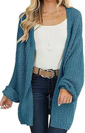 MEROKEETY Women's Open Front Chunky Knit Oversized Cardigan - Cozy Fit