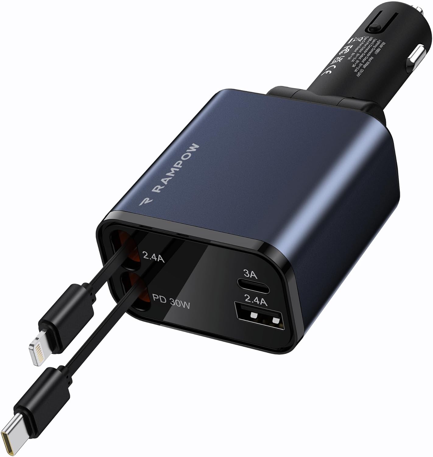 65W Fast Charging Car Charger by RAMPOW